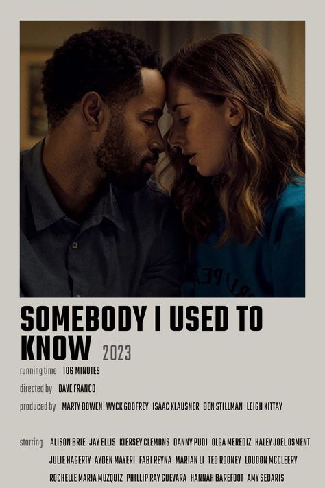 Someone Great Movie Poster, Somebody That I Used To Know, Kiersey Clemons, Haley Joel Osment, Danny Pudi, Amy Sedaris, Dave Franco, Anna Marie, Romantic Movies