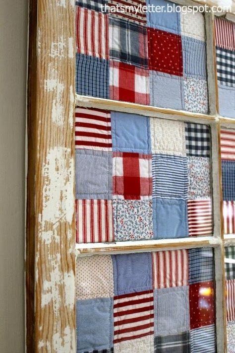 Here's a good idea... frame a quilt using an old window :-) Old Window Art, Old Window Projects, Old Window Frames, Quilt Display, Family Room Makeover, Window Projects, Quilts Decor, Quilting Frames, Americana Decor