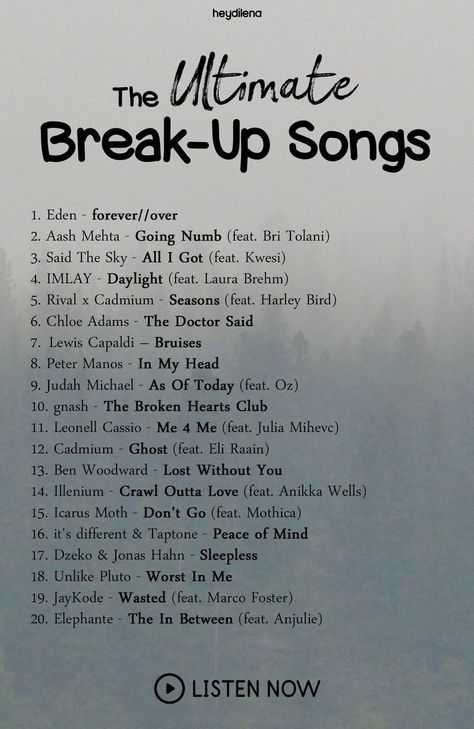 Throwback Songs, Breakup Playlist, Breakup Songs, Love Songs Playlist, Feeling Song, Song Suggestions, Song Recommendations, Break Up, Song List