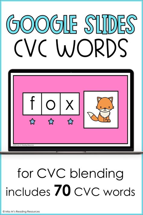 Cvc Sentences For Kindergarten, Sentences For Kindergarten, Cvc Sentences, Blending Cvc Words, Personal Word Wall, Letter Matching Game, Morning Meeting Slides, Reading Stamina, Word Coloring Pages