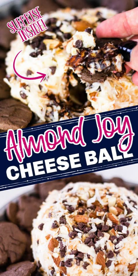 Sweet Appetizers For Party Desserts, Cookies And Cream Cheese Ball, Candy Cheese Ball, Animal Shaped Cheese Ball, Sweet And Savory Cheese Ball, Dessert Cream Cheese Ball, Cheese Ball Recipes Sweet, Desert Cheeseball Recipes, Dessert Cheese Balls