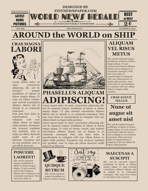 Old Time Newspaper Template Google Docs Word Article regarding Blank Old Newspaper Template - Best Sample Template Old Newspaper Template, Vintage Newspaper Template, Blank Newspaper, طابع بريدي, Newspaper Template, Microsoft Publisher, Vintage Newspaper, Newspaper Design, Word Free