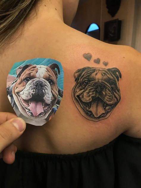 Dog Tattoo Ideas Memorial, Tattoo Ideas Memorial, Dog Tattoo Ideas, Miss My Dog, Bulldog Tattoo, Pet Remembrance, Bulldog Art, Frenchie Puppy, Bull Dogs