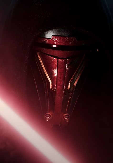 KOTOR Revan with red lightsaber Star Wars Kotor, Starwars Lightsaber, Knights Of The Old Republic, Star Wars The Old, Old Republic, Classic Star Wars, Jedi Sith, Original Xbox, Star Wars Battlefront