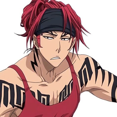 Renji Abarai Hair Down, Renji Bleach, Watch Bleach, Bleach Renji, Abarai Renji, Kuchiki Byakuya, Renji Abarai, Anime Bebe, Bleach Anime Art