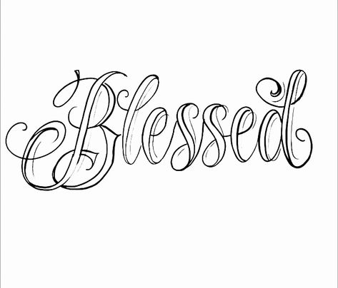 Blessed Be Tattoo, Blessed Neck Tattoo, Blessed Tattoo Ideas, Blessed Tattoo, Blessed Tattoos, Tattoo Font, Name Tattoo, Dope Tattoos, Neck Tattoo