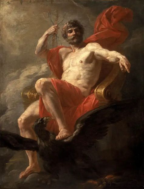 Zeus Greek, Mythology Paintings, Greek Paintings, Roman Gods, Rennaissance Art, Art Sacre, Greek Mythology Art, Greek And Roman Mythology, Baroque Art