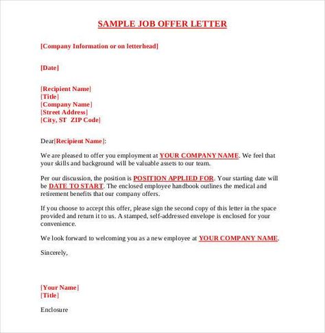 Offer Letter Sample Offer Letter Employment, Offer Letter Format, Employment Offer Letter, Job Offer Letter, Employment Letter, Simple Cover Letter, Resignation Template, Business Letter Format, Proposal Format