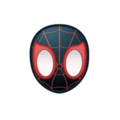 Spiderman Emoji, Spider Man Emoji, Miles Morales Face Drawing, Miles Morales Spiderman Symbol, Miles Sticker, Miles Morales Graffiti Stickers, Spiderman Mask Expressions, Disney Now, Disney Emoji Blitz