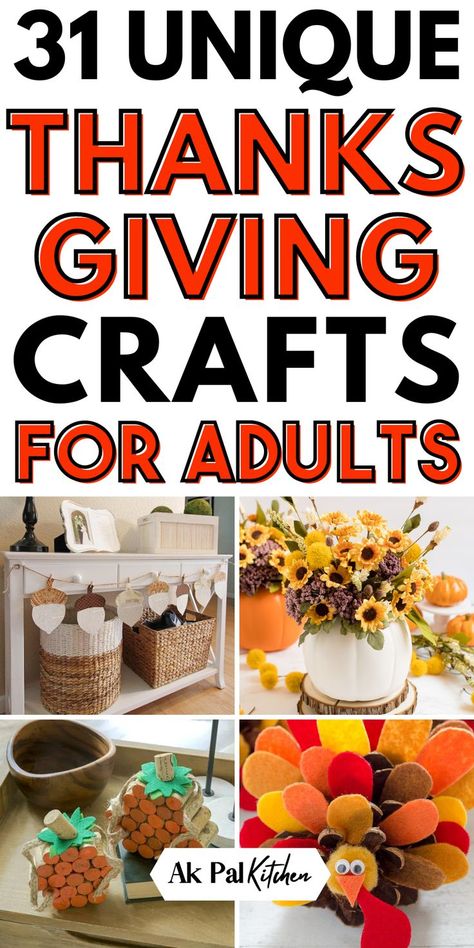 Thanksgiving crafts for adults are perfect for adding a personal touch to your fall decor. Get inspired with DIY Thanksgiving crafts, including rustic fall crafts and fall table settings. Create handmade Thanksgiving table decor, or try your hand at pumpkin crafts for adults. Whether you’re looking for cozy fall craft ideas or Thanksgiving centerpiece ideas, these autumn crafts will bring warmth to your home. Make your holiday memorable with simple, elegant Thanksgiving decor ideas. One Hour Crafts For Adults, Turkey Crafts For Adults, Thanksgiving Crafts For Adults, Fall Mason Jar Crafts, Diy Thanksgiving Crafts, Easy Diy Thanksgiving, Fall Crafts For Adults, Fun Thanksgiving Crafts, 1950s Housewife