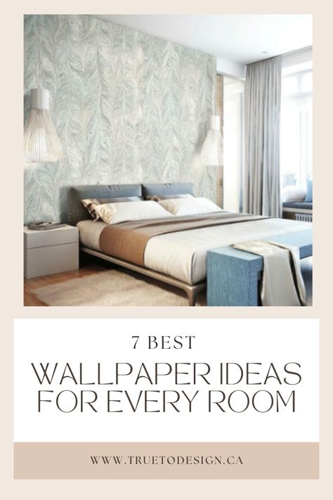 Here are some ideas for incorporating wallpaper in every room of the house #wallpaper #wallcover #bedroom #smallhomes Art Hotel, House Wallpaper, Best Wallpaper, Interior Design Firm, Wallpaper Design, Hotel Lobby, Wallpaper Ideas, Interior Design Firms, Commercial Interiors