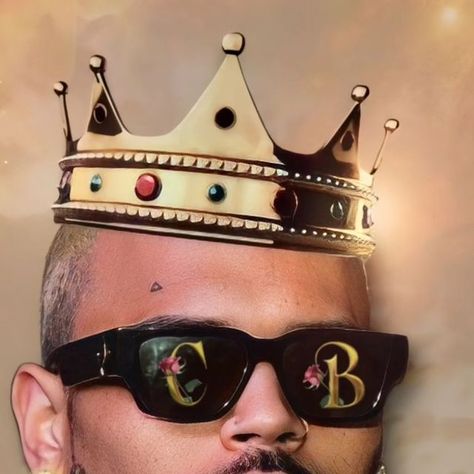 Chris Brown Artwork, Royalty Chris Brown, Chris Brown Glasses, Chris Brown Royalty, Chris Brown Breezy Album Cover, Chris Brown Official, Chris Brown X, Gain Followers, Breezy Chris Brown