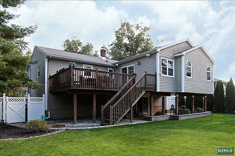 Deck: Custom Bi-level. Ranch Addition, Addition Plans, Bi Level Homes, Home Addition Plans, Raised Ranch, House Deck, Level Homes, Home Additions, Add Ons