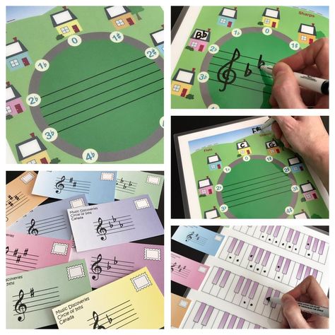 Creative resources for music teachers. Just download, print and teach! Music Discoveries teaching aids come with a Private Studio License (unlimited printing for your own private students). Circle Of 5ths, Piano Worksheets, Piano Teaching Games, Piano Classes, Music Tips, Elementary Music Class, Circle Of Fifths, Band Teacher, Middle School Music