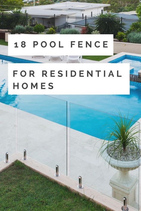 Clear Pool Fence, Pool Safety Fence Ideas, Pool Fence Ideas Inground, Pool Fencing Ideas, Pool Fencing Landscaping, Pool Fence Ideas, Fence Around Pool, Raised Pools, Decks Around Pools