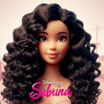 crie uma imagem no estilo disney pixar 3d do filme com título Sabrina centralizado no meio inferior da imagem que é sobre uma garota de 28 anos, cabelo preto longo e cacheado, olhos escuros, pele morena clara onde ela é uma barbie no live action do filme barbie - Criador de imagens do Microsoft Bing Create Image, Live Action, Disney Pixar, Bing Images, Pixar, Microsoft, Take That, The Creator, Disney