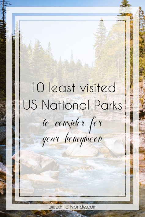 Looking to go somewhere unique for your honeymoon? Head to one of the 10 least visited National Parks in the US to get away from it all! #nationalparks #parks #usparks #usaparks #honeymoon #travel #traveling #usnationalparks #honeymoondestinations National Park Honeymoon, National Parks In The Us, Voyageurs National Park, Wind Cave National Park, Pinnacles National Park, Guadalupe Mountains National Park, National Parks America, Guadalupe Mountains, Petrified Forest National Park