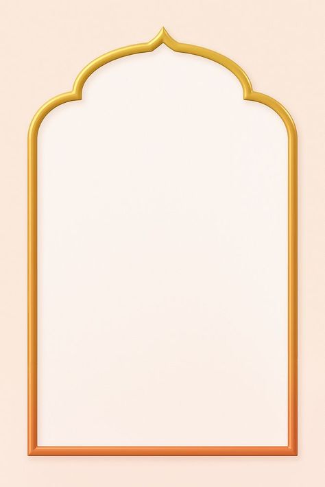 Ramadan Frame, Islamic Arch, Desi Boy, Bord Design, Golden Arch, Baby Frames, Islamic Frame, Baby Frame, Religious Illustration