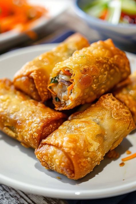 Classic Chinese Egg Rolls are a beloved appetizer that offers a delicious combination of flavors and textures. With a crispy golden exterior and a savory filling of pork, cabbage, carrots, and aromatic seasonings, these egg rolls are a favorite at many gatherings. Making them from … Crab And Shrimp Seafood Bisque, Seafood Bisque Recipe, Chinese Egg Rolls, Pork Cabbage, Egg Roll Filling, Crab And Shrimp, Homemade Egg Rolls, Pork Egg Rolls, Seafood Bisque