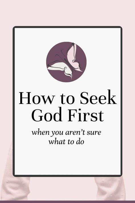 Learning how to seek God first is important for the Christian life. Being able to put God first will help you during hard times when you need guidance and direction. Here's a look into how you should live your life as a follower of Jesus. How To Put God First, How To Follow God, How To Seek God, How To Put God First In Your Life, How To Find God, Seek God First, Put God First, Seek God, What Is Your Goal