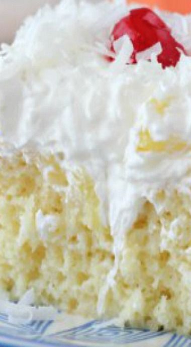 Pina Colada Poke Cake Recipe, Pina Colada Poke Cake, Beyond Frosting, Summertime Food, Coconut Poke Cakes, Pina Colada Cake, Boxed Cake Mixes Recipes, Pineapple And Coconut, Loaf Cakes