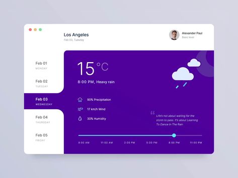 Working on an idea for a weather app, hope you'll like.Let's connect,vlockn@gmail.com Weather Website Design, Weather Dashboard, Weather Website, User Flow Design, Ui Design Patterns, Best Ui Design, Weather Predictions, App Concept, Weather App