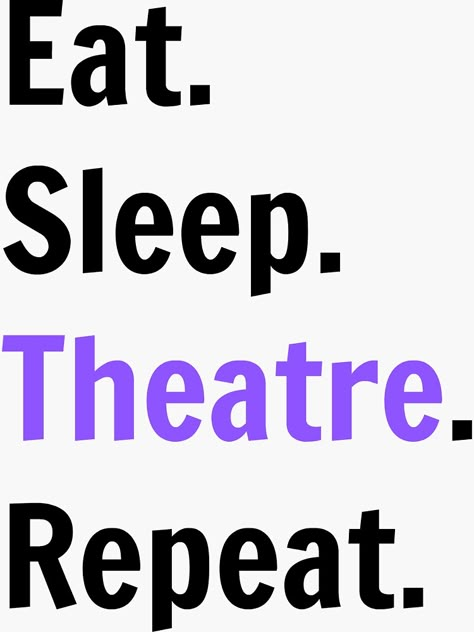 "Theatre Kid" Sticker by izzymagsdesigns | Redbubble Musical Theatre Aesthetic Wallpaper Laptop, Lydia Aesthetic, Musical Rehearsal, Theater Quotes, Rise Of The Pink Ladies, Theater Things, The Pink Ladies, Theatre Classroom, Theatre Shirts