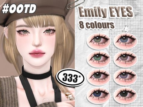 The Sims Resource - 333-Emily eyes Sims 4 Poyopoyo Eyes, Sims 4 Cc Face Eyes, Sims Custom Content Eyes, Custom Content Sims 4 Eyes, Ts4 Cc Eye Contacts, Sims 4 Cc Female Eye Shape, The Sims Resource Body Preset, Hetrochormia Eyes Sims 4 Cc, Sims 4 Cc Contact