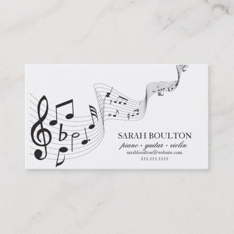 Music Note Graphic Design, Music Visiting Card, Music Thank You Cards, Singer Business Card, Musician Business Card, Music Business Cards, Teacher Business Cards, Playing Cards Art, Musical Note