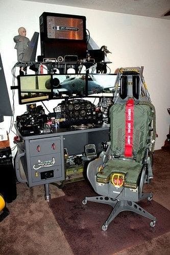 Aviation Desk, Aviation Office, Aviation Room, Flight Simulator Cockpit, Aviation Furniture, Gear Room, Aviation Theme, Aviation Decor, Airplane Decor