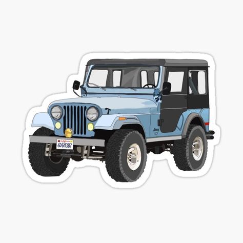 Stiles Stilinski Jeep, Stiles Jeep, Jeep Stickers, Blue Jeep, Preppy Stickers, Teen Wolf Dylan, Cute Laptop Stickers, Teen Wolf Stiles, Tumblr Stickers