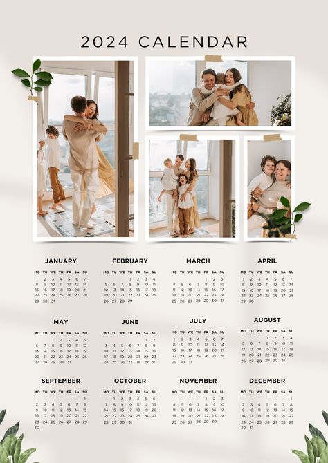 I will make a 2024 personalized calendar with your photos or other template Wall Calender, Gantt Chart Templates, Excel Calendar Template, Calendar Design Template, Personalized Calendar, Gantt Chart, Custom Calendar, Digital Calendar, 2024 Calendar