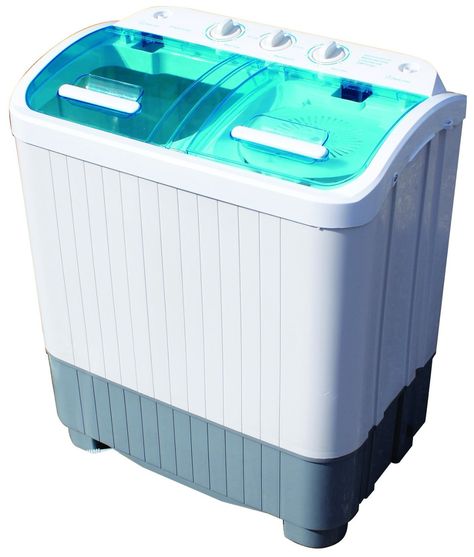 Twin Tub DELUXE Portable Washing Machine Spin Dryer - Camping Caravan Student Home Camping Washing Machine, Mini Washer And Dryer, Tiny House Kitchen Ideas, Twin Tub Washing Machine, Mini Laundry, Mini Washer, Whirlpool Washing Machine, Spin Dryers, Air Bathtub