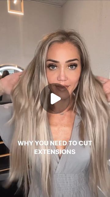 - Check more at https://howcandothis.com/hairstyleideas/119370/ Style Halo Hair Extensions, 20 Inch Halo Extensions, Blend Extensions With Short Hair, Layered Extensions Medium, 20 In Hair Extensions, Straight Extensions Hairstyles, Blending Halo Extensions With Short Hair, Hairstyles To Blend Extensions, 20 Inch Blonde Hair Extensions