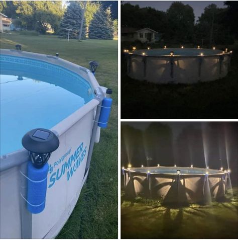 Dollar Store Pool Hacks, Above Ground Pool Landscape Ideas, Above Ground Pool Landscape, Pool Area Decorating Ideas, Pool Area Decor, Cheap Pool Deck Ideas, Landscape Design Pool, Pool Landscape Ideas, Inground Pool Landscaping