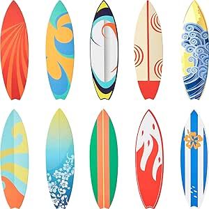 Outus 60 Pcs Surfboard Cutouts Mini Surfboard Decor Surfboard Bulletin Board Cutouts Beach Classroom Decor Surf Board Decor for Wall School Party Finger Cut out Tropical Hawaii Paper Sign ,10 Styles Mini Surfboard, Beach Classroom, Summer Bulletin Board, Decor Surfboard, Summer Bulletin Boards, Surf Party, Surfboard Decor, Beach Hawaii, Tropical Hawaii