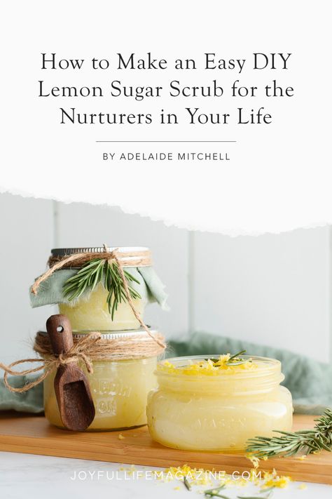 This simple DIY lemon sugar scrub uses lemon juice, coconut oil, sugar, and essential oil to create a beautiful mother's day gift idea. You can also grab a free printable label to make gift giving super easy.DIY lemon sugar scrub | Recipe | Free printable label | Homemade | Foot scrub | Body scrub | How to make a lemon sugar scrub | Mother's Day Gift Ideas | Coconut oil Body Scrub Gift Ideas, Homemade Foot Scrub, Body Scrub Gift, Body Maintenance, Coconut Sugar Scrub, Juice Coconut, Lemon Scrub, Diy Sugar Scrub Recipe, Lemon Sugar Scrub