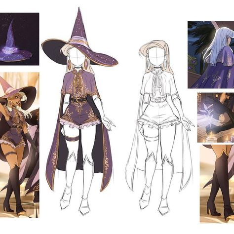 Royalty Witches Laia Lopez, Witch Outfit Fantasy Art, Witch Drawing Outfit, Star Witch Character Design, Sorceress Outfit Character Design, Fantasy Witch Outfit Drawing, Witch Outfits Drawing, Witch Outfit Design, Witch Clothes Drawing