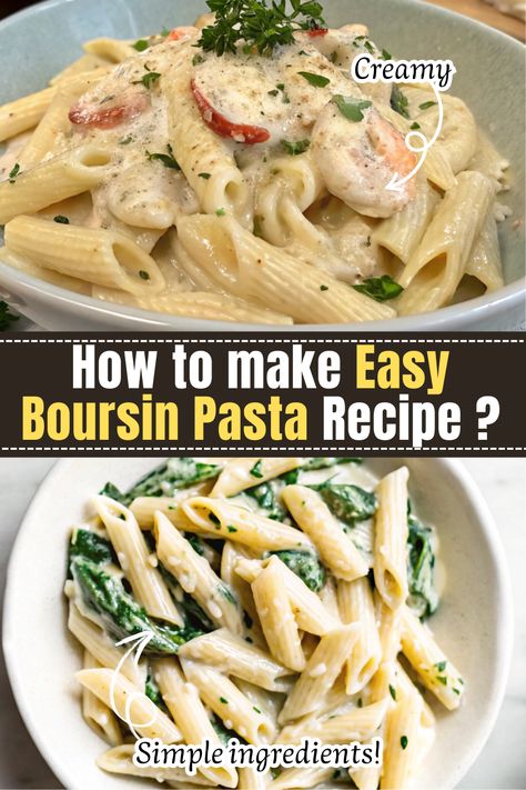 Looking for a quick and delicious recipe idea for your next gathering? This Boursin pasta recipe is the perfect Super Bowl party food that's both creamy and healthy. Using Boursin cheese, it creates a rich, flavorful sauce that complements pasta perfectly. This simple yet satisfying dish is ideal for those seeking tasty Boursin cheese recipes that aren't overly indulgent. With a few easy ingredients, you can whip up this amazing comfort food without compromising on your health goals. Enjoy a creamy, cheesy pasta dish that everyone will love, whether you're hosting or simply treating yourself! Superbowl Party Food Healthy, Boursin Pasta Recipe, Boursin Pasta, Boursin Cheese Recipes, Creamy Cheesy Pasta, Healthy Super Bowl, Healthy Superbowl, Super Bowl Party Food, Boursin Cheese