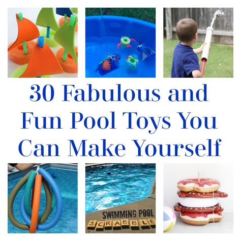 Hello, DIYers! Are you enjoying a fun summer at the pool?! Whether you have one in your backyard or you’re heading out to a community pool, we’ve put together a list of seriously fun DIY projects and toys that will have you and your friends and family loving every minute of this summer! Which will […] The post 30 Fabulous and Fun Pool Toys You Can Make Yourself appeared first on DIY Projects by Big DIY Ideas. Kiddie Pool Repurpose, Kiddie Pool Activities, Diy Barbie Swimming Pool, Repurpose Kiddie Pool, Pool Basket, Baby Pool Toys, Fun Pool Games, Pool Organization, Pallet Pool