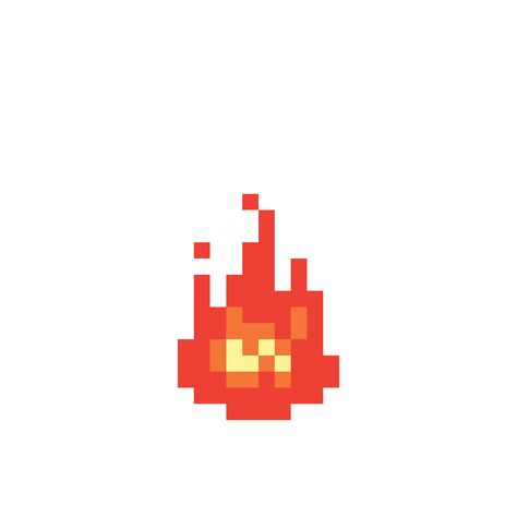 Pixilart - Simple fire by Wardingstone Pixel Art Fire Animation, Fire Pixel Art, Pixel Fire, Fire Sprite, Pixel Reference, Sprite Animation, Gif Pixel, Fire Gif, Pixel Illustration