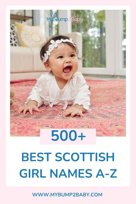 500+ Unique Scottish Girl Names A-Z. Scottish Girl Names, Girl Names Aesthetic, Scottish Baby Girl Names, Girl Names List, Names Aesthetic, Scottish Names, List Of Girls Names, Girl Names With Meaning, Names List