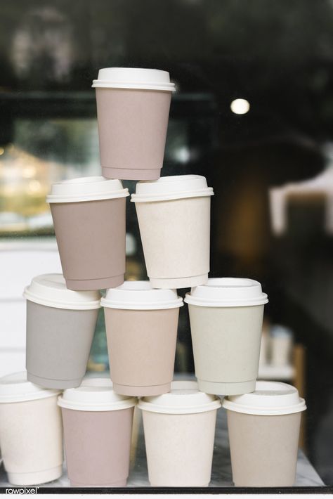 Stacked paper coffee cups mockup | free image by rawpixel.com / Jira Paper Cup Design, Paper Coffee Cups, To Go Coffee Cups, Coffee Shop Business, Cafe Cup, Coffee Truck, Cafe Shop Design, Paper Coffee Cup, Coffee Cup Design