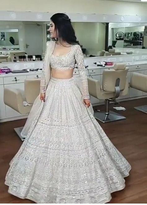 Story with tons of grammatical mistakes, don't read if you are going … #romance #Romance #amreading #books #wattpad White Gown For Engagement, Hindi Wedding Dress, White Indian Wedding Dress, Pakistani Dresses Party Wear, Pakistani Dresses Party, Party Wear Casual, Pakistani Lehenga, Indian Bridesmaid Dresses, Simple Lehenga