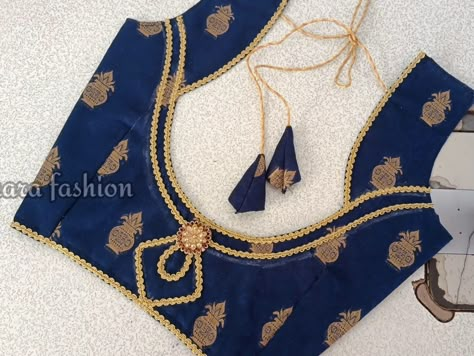 Blouse Designs Lase Work, Blouse Designs Lace Work, Simple Lace Work Blouse Designs, Back Neck Designs For Kurtis Stylish, Simple Lace Blouse Designs, Lace Work Blouse Designs, Golden Blouse Designs, Casual Blouse Designs, Latest Blouse Neck Designs