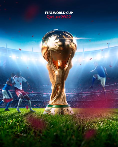 FIFA World Cup Design Project on Behance World Cup Graphic Design, World Cup Advertising, World Cup Design, Airline Branding, Airlines Branding, Football Cups, Football Awards, Gold Cup, Creative Idea