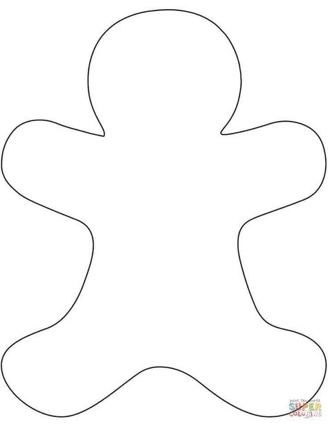 Gingerbread Man Pattern Free Printable, Ginger Bread Man Crafts, Gingerbread Template Free Printable, Gingerbread Man Template Free Printable, Gingerbread Man Art, Gingerbread Template, Gingerbread Painting, Gingerbread Man Free, Gingerbread Man Template