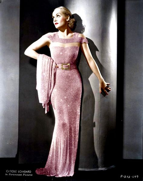 Hollywood Style in the Golden Age – Tangled Webs: Trendy Traditions Old Hollywood Glamour Dresses, 1940s Glamour, Carol Lombard, Hollywood Glam Dress, Hollywood Glamour Dress, Old Hollywood Dress, Vintage Hollywood Glamour, Hollywood Dress, Carmen Miranda