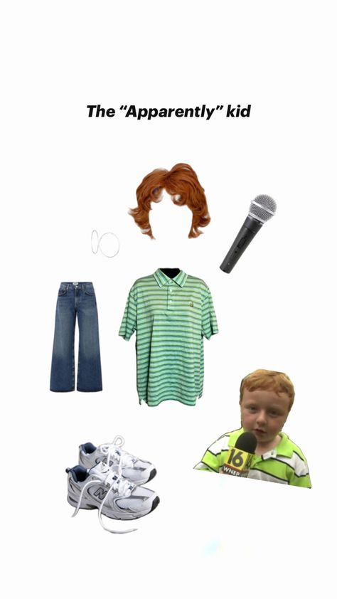 Green T-shirts, ginger hair, ginger wig, jeans, mic, easy Halloween costumes Apparently Kid, Ginger Halloween, Easy Halloween Costume Ideas, Kid Halloween, Ellen Show, Easy Halloween Costume, The Ellen Show, Last Minute Halloween Costumes, On Live