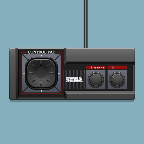 Sega Master System Controller Print Game Lounge, 80s Guys, Raul Julia, Kevin Parker, Systems Art, Sega Master System, Monochromatic Art, Mos Def, Sega Mega Drive